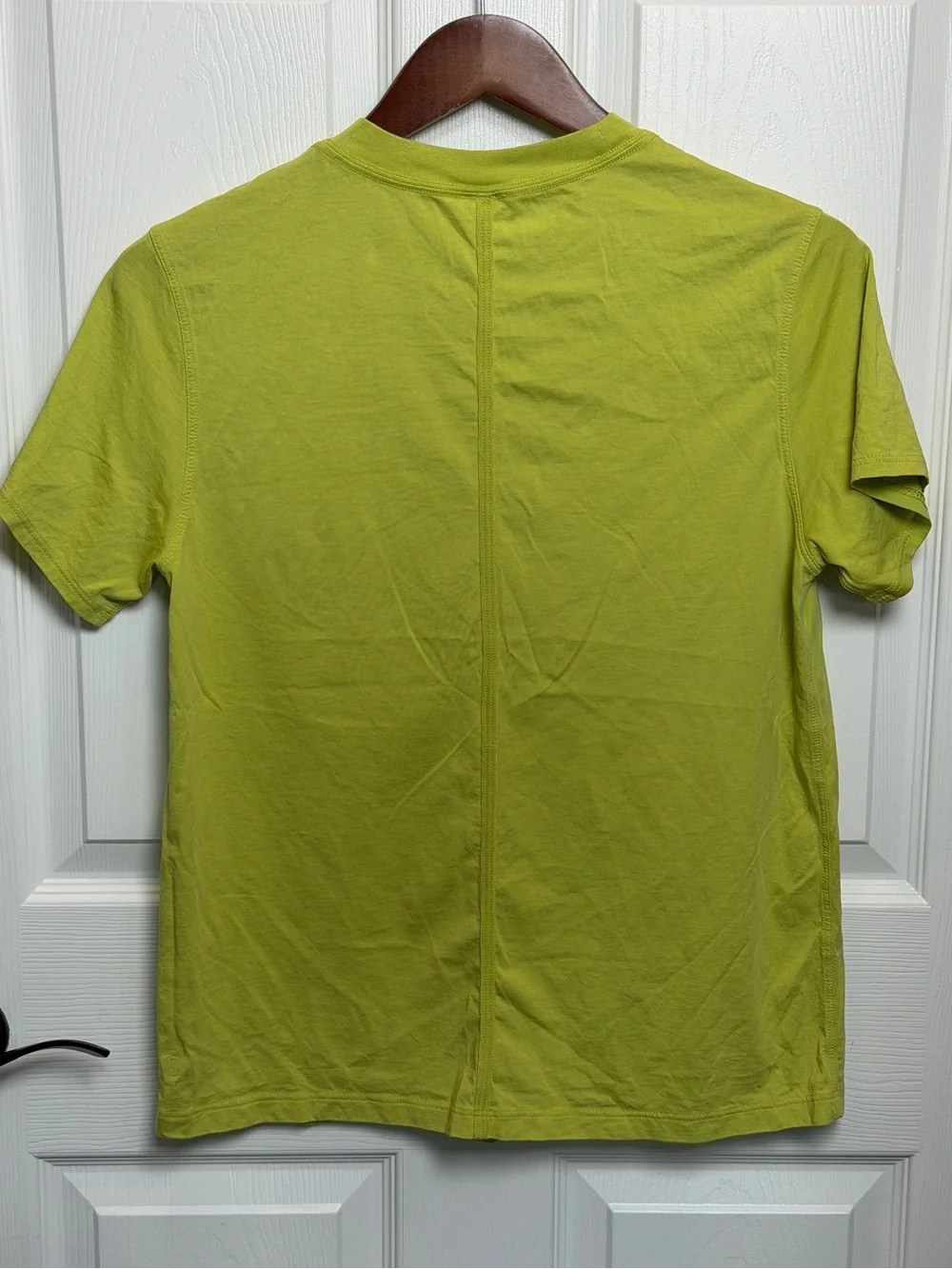 lululemon athletica All Yours Chartreuse Pima Cotton Short Sleeve Crew Tee